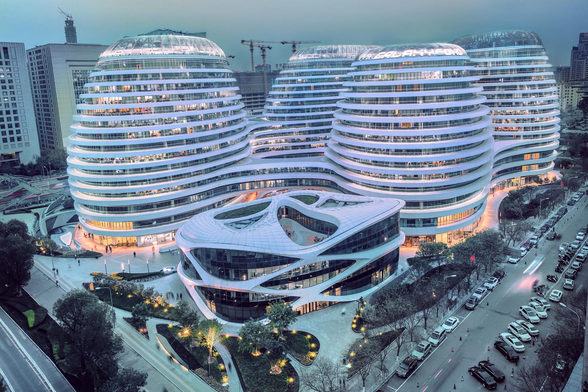  Galaxy SOHO Mall in Beijing, China, by Zaha Hadid