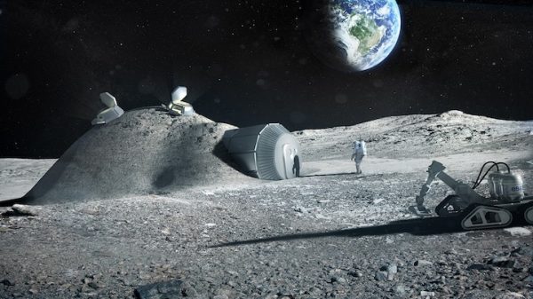 Design a Base on the Moon Using 3D Printing