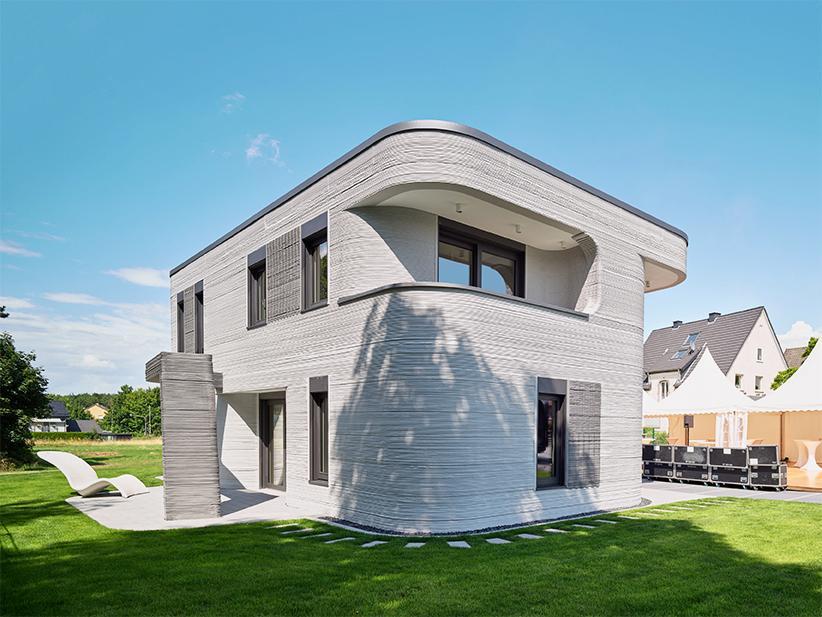 Single-family house in Beckum, North Rhine-Westphalia. Image Courtesy of PERI