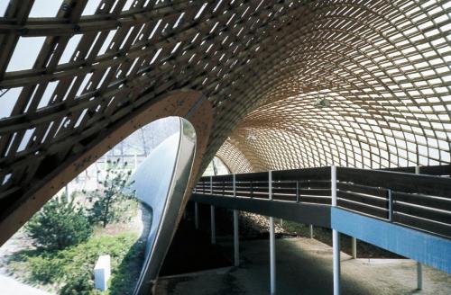Roof for the Multihalle (multi-purpose hall) in Mannheim, 1970–1975, Mannheim, Germany . Photo © Atelier Frei Otto Warmbronn