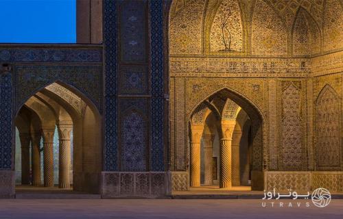 ایوان و طاق نماهای جنوبی مسجد وکیل شیراز