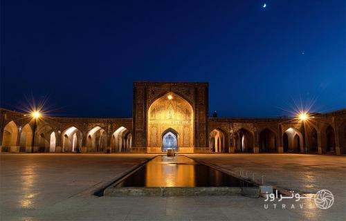 مسجد وکیل شیراز در شب